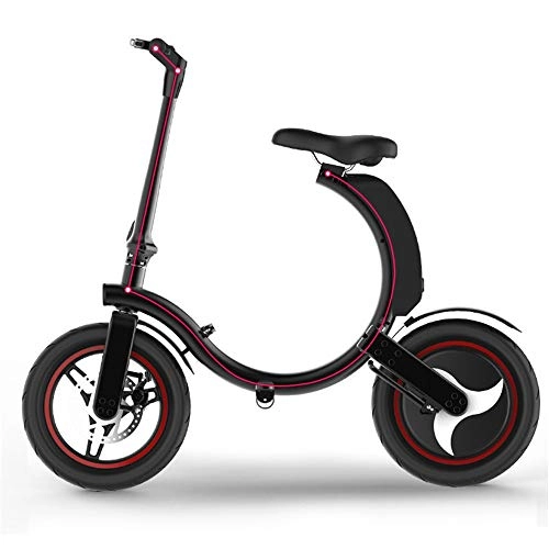 Bicicletas eléctrica : X Bicicleta elctrica pequea Plegable Batera de Litio Batera Conductor de Viaje Asistencia Bicicleta Mini Coche elctrico 6.0AH 36V
