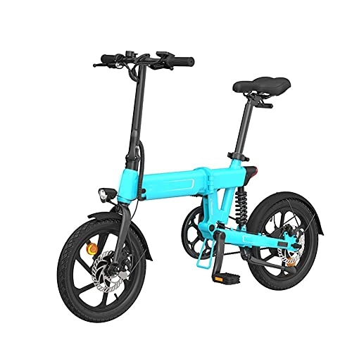 Bicicletas eléctrica : XBSXP Bicicleta Eléctrica Plegable Bicicleta Portátil Ajustable Plegable para Ciclismo al Aire Libre