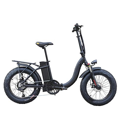 Bicicletas eléctrica : Yamyannie-Sports MTB 36V 10Ah 500W Plegable Bicicleta elctrica 20 Pulgadas 30 kmh Top 50 kilometros Kilometraje Velocidad Rango Bicicleta elctrica (Color : Gris, tamao : 170x58x125cm)