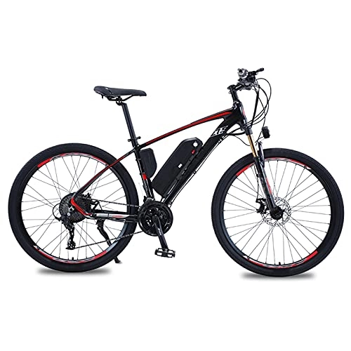 Bicicletas eléctrica : YIZHIYA Bicicleta Eléctrica, 27, 5" Bicicleta de montaña eléctrica para Adultos, Batería de Litio extraíble de 48V / 13Ah, Motor de 500W, E-Bike de 27 velocidades, Frenos de Doble Disco, Negro