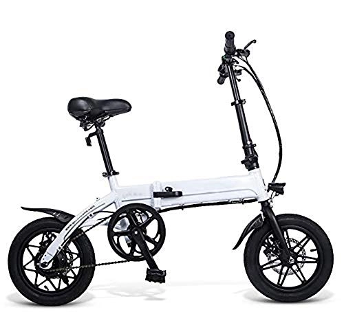 Bicicletas eléctrica : YOUSR Bicicleta Eléctrica Plegable De 14 Pulgadas Power Assist Bicicleta Eléctrica E-Bike Scooter 250W Motor