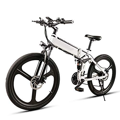 Bicicletas eléctrica : YOUSR Bicicleta Eléctrica Plegable De 26 Pulgadas, Bicicleta Eléctrica Asistida Power Bike E Scooter De Llanta Combinada 48V 350W Motor