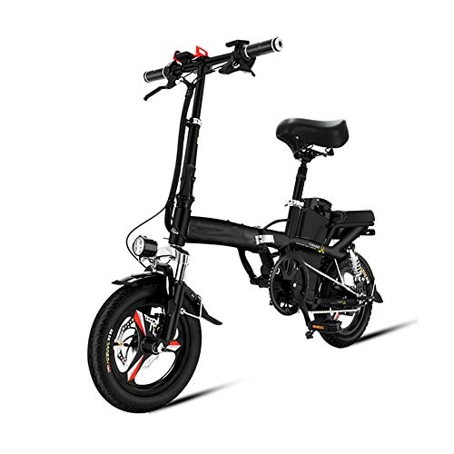 Bicicletas eléctrica : YXZNB Bicicleta Elctrica, 400W / 48V / 100 Kilometros Motor De Acumuladores, 14 'Bicicleta Elctrica con Los Deportes Al Aire Libre Equitacin Trfico De Bicicletas Plegables