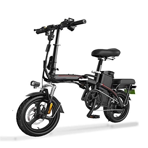 Bicicletas eléctrica : YXZNB Bicicleta Elctrica, 400W / 48V / 130 Kilometros Motor De Acumuladores, 14 'Bicicleta Elctrica con Los Deportes Al Aire Libre Equitacin Trfico De Bicicletas Plegables