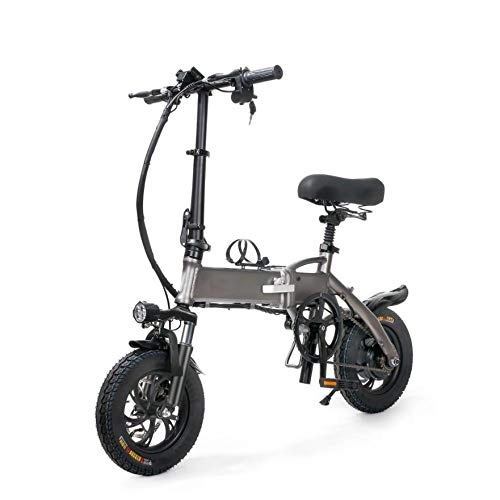 Bicicletas eléctrica : YXZNB Bicicleta Elctrica, De 12 Pulgadas Plegable Bicicleta Elctrica, La Batera De Litio De 48V 8Ah 250W Motor Adecuado para Gente Joven Y Adulto Ciudad Trfico