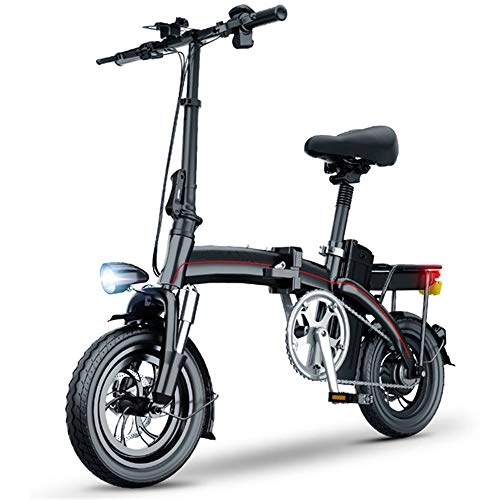Bicicletas eléctrica : YXZNB Plegable Bicicleta Elctrica, Bicicleta Elctrica Montar 3 Modos 400W Motor 10Ah De La Batera De Litio De 50 Km / 12 Pulgadas De Neumticos
