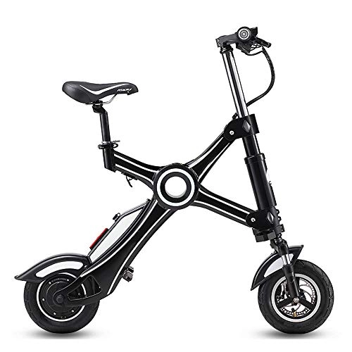 Bicicletas eléctrica : YYD Bicicleta elctrica Plegable Body Fashion & Smart E-Bike, Bicicleta elctrica de Motor Trasero 36V 250W, Negro, 7.8AH