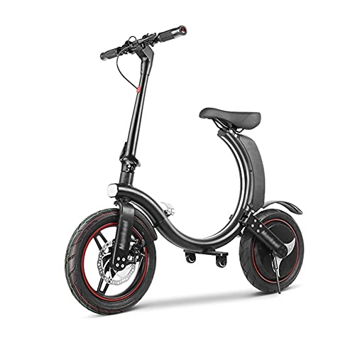 Bicicletas eléctrica : YYGG Bicicleta Eléctrica Plegable 35 Km / h 80KM Kilometraje 250W 3 Modos de Conducción IP76 Impermeable, 14 Pulgadas Ebike, Sistema de Doble Freno