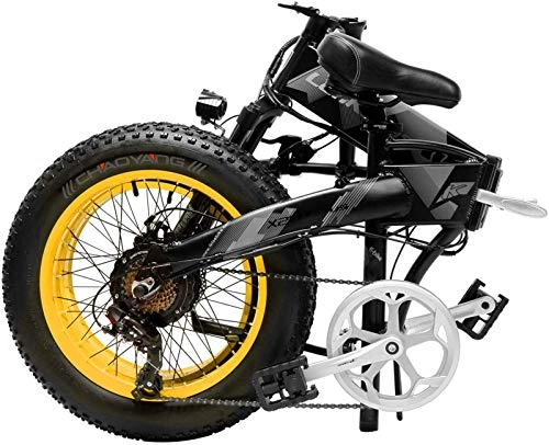 Bicicletas eléctrica : ZJZ 48V 1000w Bicicleta de montaña eléctrica 20 Pulgadas Neumático Grueso E-Bike （Velocidad 40 Km / h） Cruiser Hombres Bicicleta Deportiva
