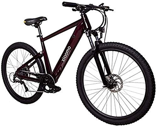 Bicicletas eléctrica : ZJZ Bicicleta de 27, 5"asistida eléctricamente, batería de Iones de Litio de 250 W 36 V / 10, 4 Ah incorporada en el Cuadro, Frenos de Disco Dobles, Color Negro