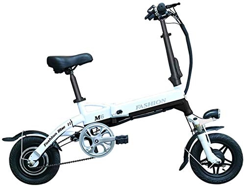 Bicicletas eléctrica : ZJZ Bicicleta eléctrica Bicicleta eléctrica Plegable con Motor de 250W, batería de 36V 6Ah Pantalla Inteligente Freno de Disco Dual y Tres Modos de Trabajo