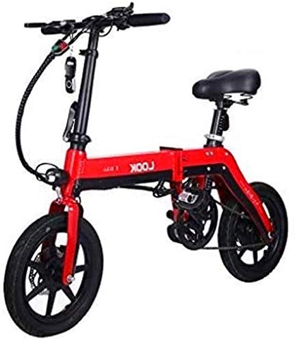 Bicicletas eléctrica : ZJZ Bicicletas, Bicicleta eléctrica Plegable para Adultos, Bicicleta conmutada con, Batería de Iones de Litio de 36 V / 10 Ah con 3 Modos de conducción