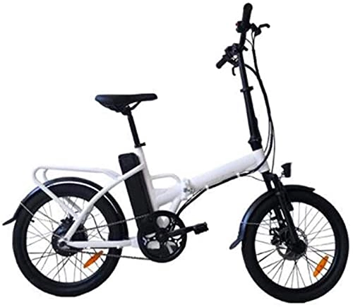 Bicicletas eléctrica : ZJZ Bicicletas eléctricas de 20 Pulgadas, batería de Litio extraíble 36V10.4A Bicicleta Plegable 250W Motor Freno de Disco Doble Bicicleta de Ciudad Hombres Mujeres