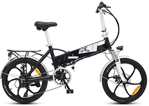 Bicicletas eléctrica : ZJZ Bicicletas eléctricas de 20 Pulgadas Bicicleta, 48V10.4A Bicicletas Plegables Pantalla LCD Bicicletas para Adultos Marco de aleación de Aluminio Deportes Ciclismo al Aire Libre
