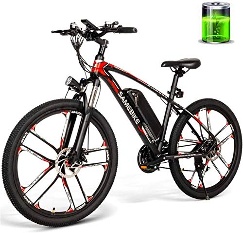 Bicicletas eléctrica : ZJZ Nueva Bicicleta eléctrica de 26 Pulgadas 350W 48V 8AH Bicicleta de montaña / Ciudad 30 km / h Bicicleta eléctrica de Alta Velocidad para Viajes de Adultos Masculinos y Femeninos