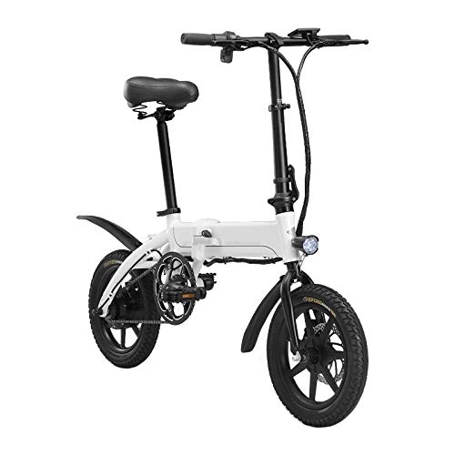 Bicicletas eléctrica : ZXCVB Bicicleta Elctrica Plegable Ultra Ligera Pequea Mini Bicicleta Adulta