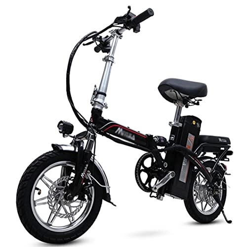Bicicletas eléctrica : ZXQZ Bicicletas Eléctricas, Pequeña Bicicleta Eléctrica Plegable para Adultos, Conmute Ebike con Motor de Alta Velocidad, Bicicletas Urbanas Velocidad Máxima 20 Km / H (Size : 25ah)