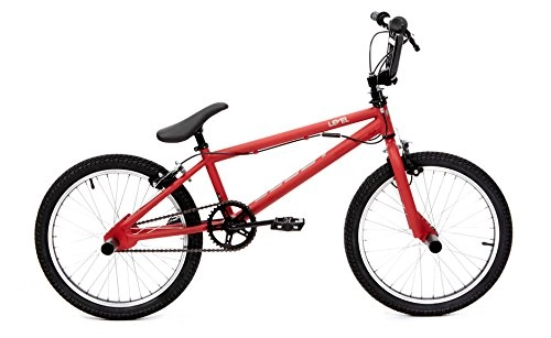 BMX : CLOOT Bicicletas BMX- Bici BMX Level Roja con Manillar rotativo y estribos