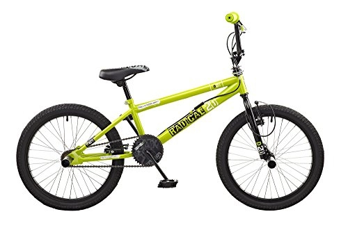 BMX : Gallo de los nios RADICAL para bicicleta, color negro / verde, tamao Medium, tamao de cuadro 20 inches, tamao de rueda 20 centimeters
