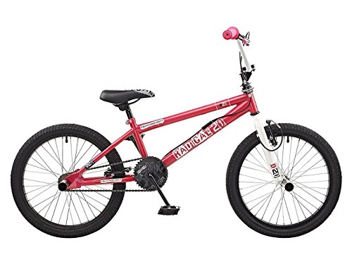 BMX : Gallo Radical 20BMX Bicicleta Color Rosa / Blanco (con proteccin de radios ruedas