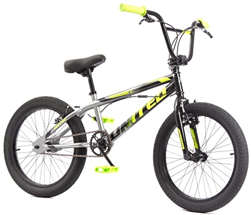 BMX : KHE Bicicleta BMX United Roouse negro y gris, 20 pulgadas con rotor, solo 11, 65 kg.