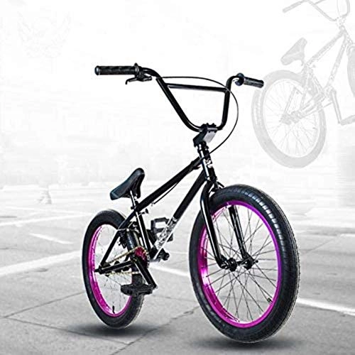 BMX : LFSTY Bicicleta BMX Freestyle de 20 Pulgadas para Ciclistas Principiantes a avanzados, Cuadro de Acero de Alto Carbono 4130, Engranaje BMX 25X9t, Freno Tipo U