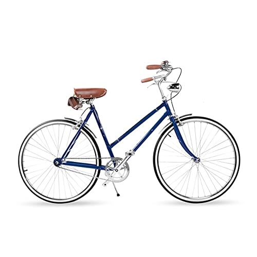 Crucero : QILIYING Cruiser Bike Rojo Retro Bicicleta Mujer Urbana Retro Arte y Ocio Regalo del Día de San Valentín (Color: Azul Profundo, Tamaño: 1)