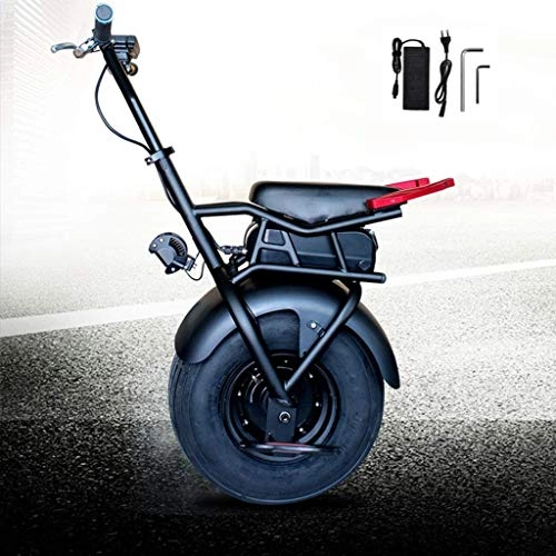 Monociclos autoequilibrio : YUHT Monociclo eléctrico Body Sense Balance Car Monociclo de una Sola Rueda Scooter Inteligente para Adultos, Negro, 100 KG Peso máximo de Carga Velocidad más rápida Monociclo 48 KM