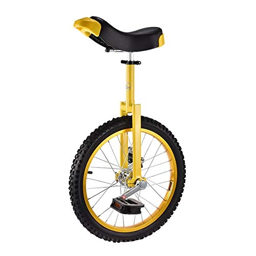 Monociclo : 16 Pulgadas de la Rueda Monociclo, Nios Trainer Unicycles, 2.125" a Prueba de Fugas de butilo montaña Tiro, Ciclismo Equilibrio Ejercicio Salud, Amarillo