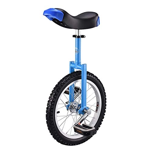 Monociclo : aedouqhr Azul Adulto Principiante súper Alto, neumático a Prueba de Fugas de 16 / 18 / 20 / 24 Pulgadas, Bicicleta de Equilibrio de Altura Ajustable para Hombres y Mujeres, cumpleaños (t