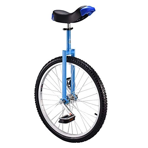 Monociclo : aedouqhr Monociclo Azul Adultos Monociclo con Ruedas de 24 Pulgadas, Niños Principiantes (18 años) Bicicleta de Equilibrio de 20 / 18 / 16 Pulgadas, con llanta de aleación, para divertirse en Forma (Tama