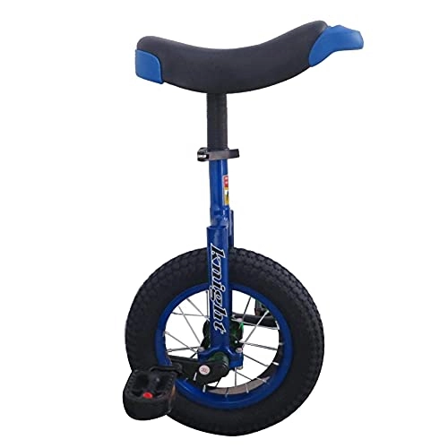 Monociclo : aedouqhr Monociclo de Ruedas pequeño de 12"para niños, niñas, para Principiantes Uniciclo, para niños pequeños de 4 a 8 años, Estructura de Metal y Asiento cómodo, Azul