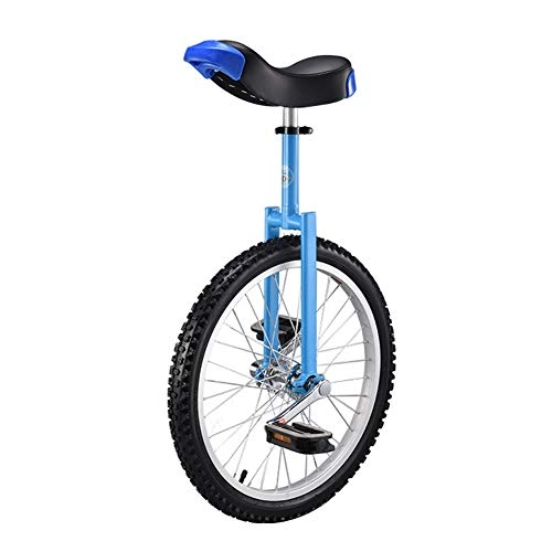 Monociclo : Bicicleta Monociclo de 20 Pulgadas de una Sola Rueda Infantil Adulto Monociclo Equilibrio Deportivo-Blue