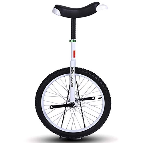Monociclo : Ciclismo de Equilibrio Blanco de 20 Pulgadas para Adultos Hombres / Profesionales, monociclos de Ruedas de 16''18'' para niños Grandes / Adultos pequeños (Rueda de 16 Pulgadas)