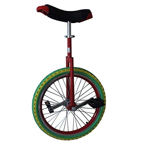 Monociclo : FZYE Monociclo de 16 / 18 Pulgadas con neumático Grueso para niño / niña / niños Grandes / Personas Altas, Monociclo con llanta Extra Ancha de llanta de aleación, Carga 100 kg, 16