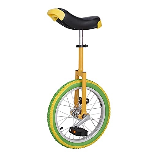 Monociclo : FZYE Monociclo de Entrenamiento de Ruedas de 16", Ejercicio de Ciclismo de Equilibrio de neumáticos de montaña Antideslizante Ajustable en Altura, con Horquilla estándar de Hombro Plan