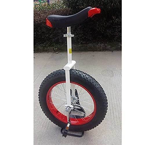 Monociclo : FZYE Monociclo de Rueda de 20"con llanta Gruesa y Gruesa Extra Ancha para Adolescentes / Adultos Altos, Unidad de Arranque, Bicicleta de Asiento Ajustable para Ejercicio de au