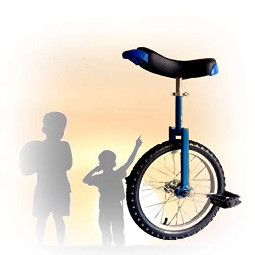 Monociclo : GAOYUY Monociclo De 16 / 18 / 20 / 24 Pulgadas, Deportes De Ciclismo Al Aire Libre Neumático Antideslizante Ciclo Equilibrio Ejercicio Diversión Fitness para Adultos Niños (Color : Blue, Size : 20 Inch)