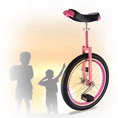 Monociclo : GAOYUY Monociclo De 16 / 18 / 20 Pulgadas, Neumático De Montaña Antideslizante Seguro De Usar Deportes Al Aire Libre Fitness Ejercicio Salud para Principiantes (Color : Pink, Size : 18 Inch)