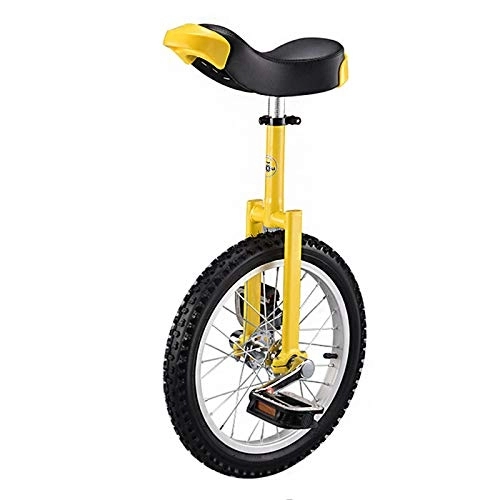Monociclo : HTDXE Monociclo De Entrenamiento para Niños / Adultos De 16" / 18" / 20" / 24" Altura Ajustable Sillín Ergonómico Contorneado Ciclismo De Carretera, Uni Cycle, 16in
