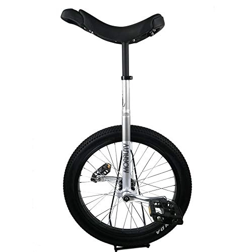 Monociclo : HWF Monociclo 20" Unicycles, Monociclo de Entrenamiento para Niños / Adultos Altura Ajustable, Neumático de Montaña de Butilo Antideslizante Equilibrio Ciclismo Bicicleta Estática