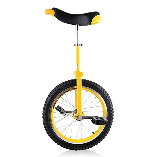 Monociclo : HWF Monociclo Rueda de 16" Principiante Monociclo para Niños de 8 / 9 Años, Monociclo Ajustable 16 Pulgadas Equilibrio Ejercicio Diversión Bicicleta Fitness, Mejor Regalo de Cumpleaños (Color : Yellow)