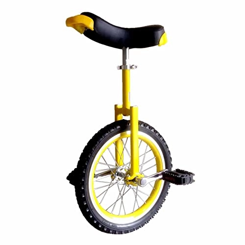 Monociclo : HXFENA Monociclo, Adultos Acrobacia Rueda Entrenador Equilibrio Ciclismo Ejercicio Ajustable Fuerte Marco de Acero de Manganeso Altura Adecuada por Encima de 175 CM / 24 Inch / Yellow
