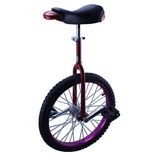 Monociclo : HXFENA Monociclo, Adultos Equilibrio Antideslizante Acrobacia Competitiva Bicicleta de una Sola Rueda Altura Adecuada por Encima de 180 CM Carga MáXima de 170 Kg / 24 Inches / Purpl