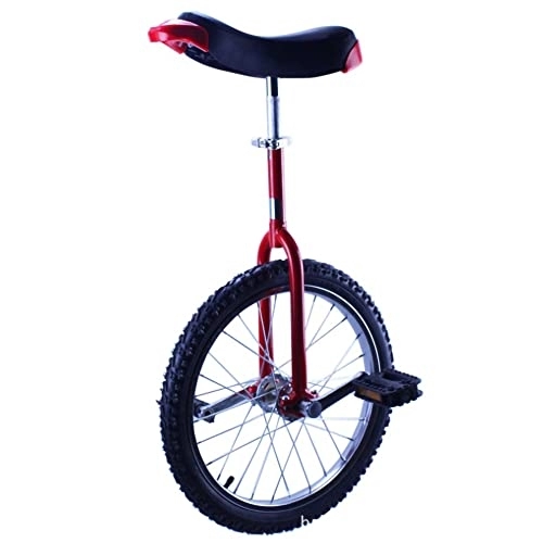 Monociclo : HXFENA Monociclo, Equilibrio Anillo de Acero de una Sola Rueda NiñOs Cuadrado Ocio Fitness Deporte Ciclismo Ejercicio Altura Adecuada 140-160 CM / 18 Inches / Red