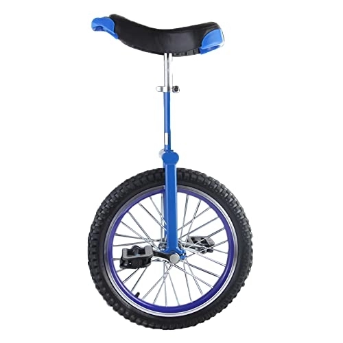 Monociclo : HXFENA Monociclo, Equilibrio una Sola Rueda Divertidas Bicicletas de Acrobacia SillíN ErgonóMico Contorneado Antideslizante Ajustable Apto para NiñOs Principiantes / 18 Inches / Blu