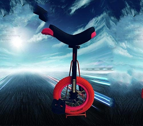 Monociclo : Lahshion Kids 'Unicycle Red, Estructura de Acero Resistente, Pedales de plástico Redondeados de 1 Velocidad y sillín ergonómico Contorneado