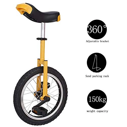 Monociclo : LNDDP Monociclo, Rueda Bicicleta Ajustable Ciclo neumtico Antideslizante Equilibrio Entrenador Uso 2.125'para Principiantes Nios Adulto Ejercicio Fitness Diversin 16 18 20 Pulgadas