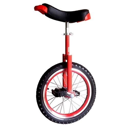Monociclo : Monociclo, Adultos Acrobacia Rueda Entrenador Equilibrio Ciclismo Ejercicio Ajustable Fuerte Marco de Acero de Manganeso Altura Adecuada por Encima de 175 CM / 24 pulgadas / rojo