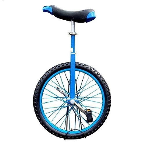 Monociclo : Monociclo, Ajustable Antideslizante Duradero Acrobacia Equilibrio Bicicleta Ejercicio Rueda Entrenador, SillíN ErgonóMico Contorneado Adecuado para Principiantes / 16 inches / azul